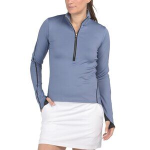 INPHORM Blue/black Upf 50 Amelia Long Sleeve Jacket
